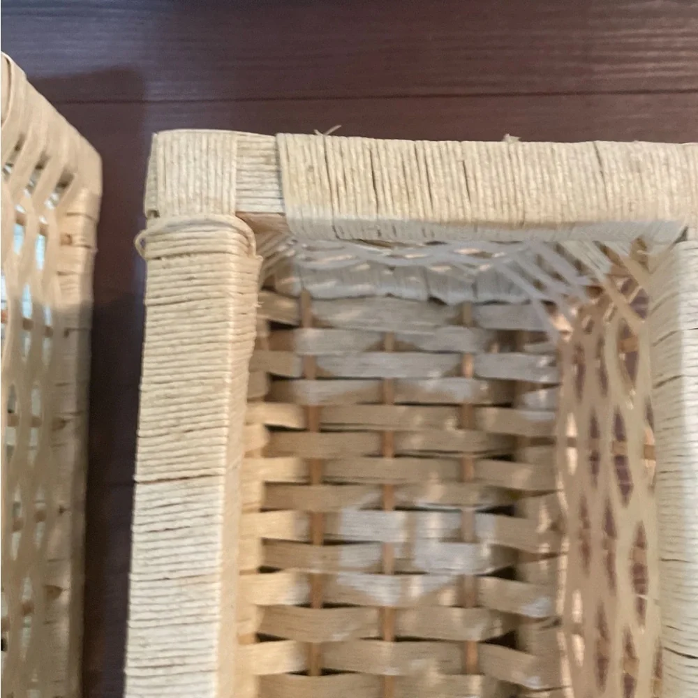 Pier One imports nesting baskets Set of 2 - cream